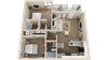 Veranda Riverside Apartments Royal Edge 3D Floor Plan Veranda Riverside Apartments Royal Edge 3D Floor Plan