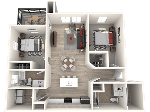 RedPoint Apartments Two Bedroom