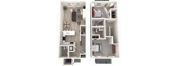 RedPoint Apartments Two Bedroom Townhome