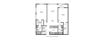 Regency Park Two Bed Exterior Floor Plan