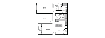Regency Park Two Bed Floor Plan