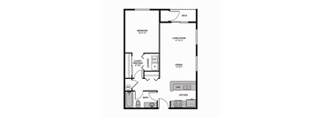 Regency Park Apartments One Bedroom Exterior Floor Plan
