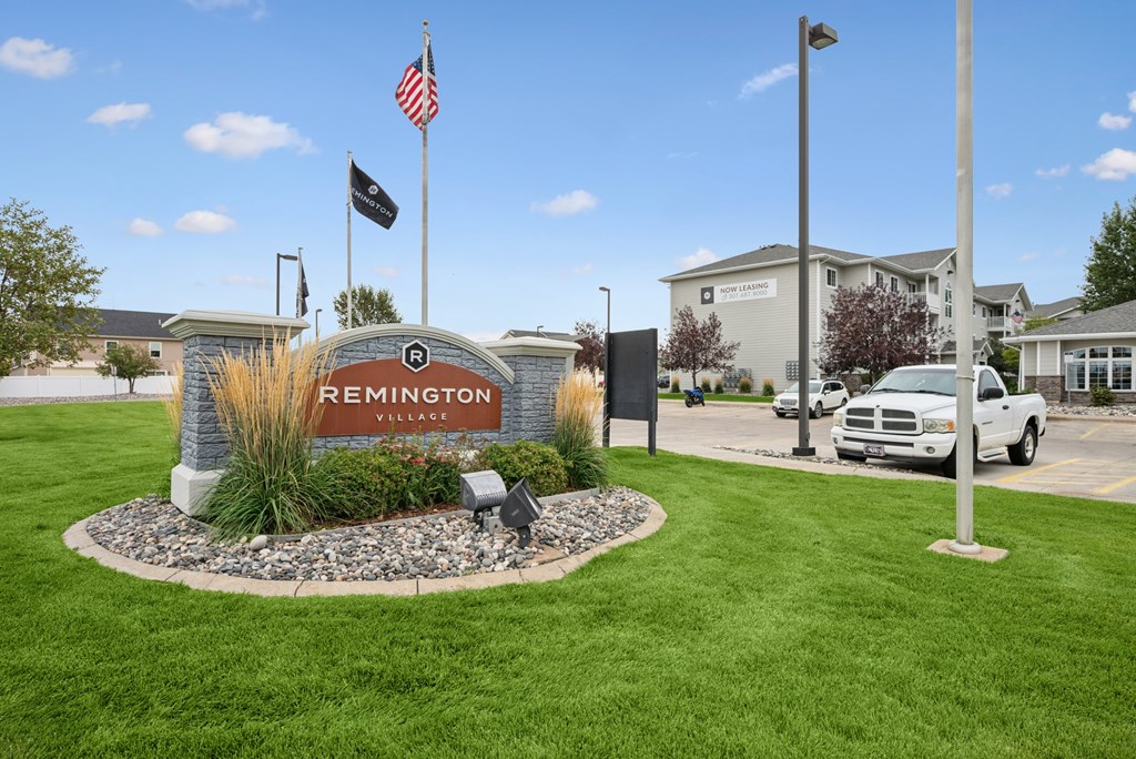 Remington Village Apartments in Gillette, Wyoming Monument Sign