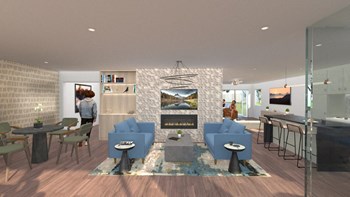 a rendering of the living room of the new building - Photo Gallery 21