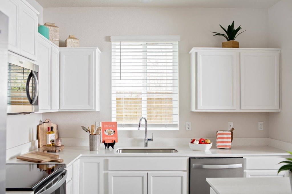 Residences at Butler Creek Model Kitchen with Ample Storage and Counter Space