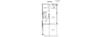 Residences at Capitol Heights Apartment Homes in Denver, Colorado Pikes Peak Floor Plan