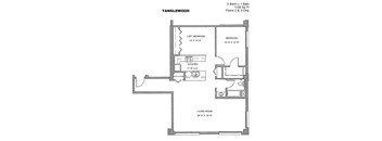 Residences at Capitol Heights Apartment Homes in Denver, Colorado Tanglewood Floor Plan
