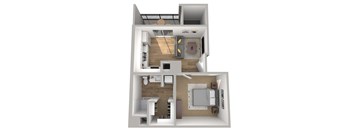 Retreat at Barton Creek Apartments in Austin, Texas Studio Floor Plan