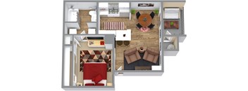 Retreat at Barton Creek Studio Floor Plan