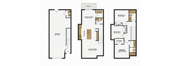 Riverwalk Townhomes 3x2.5 TH Floor Plan