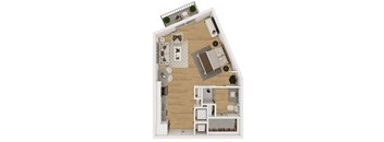 Lenox Burnet 3D Floor plan S1 Alternative