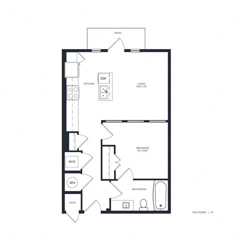The Storey Apartment Homes S1 2D Floor Plan