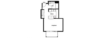 Collins Circle Apartments 2D Floor Plan - S10