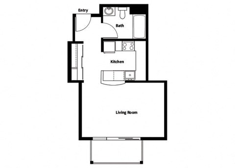 Collins Circle Apartments 2D Floor Plan - S10
