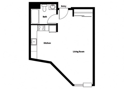Collins Circle Apartments 2D Floor Plan - S11