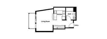 Collins Circle Apartments 2D Floor Plan - S1