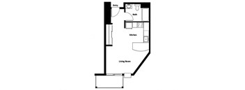 Collins Circle Apartments 2D Floor Plan - S2