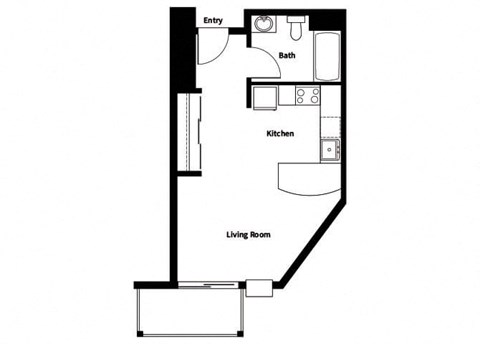 Collins Circle Apartments 2D Floor Plan - S2