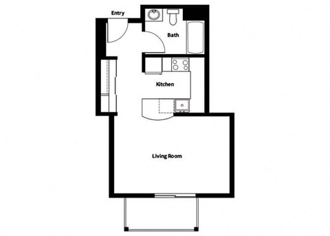 Collins Circle Apartments 2D Floor Plan - S3