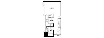 Collins Circle Apartments 2D Floor Plan - S4