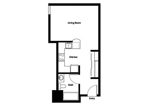 Collins Circle Apartments 2D Floor Plan - S4