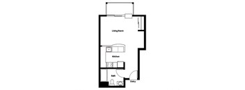 Collins Circle Apartments 2D Floor Plan - S6