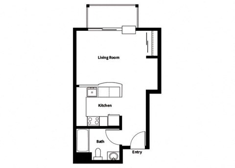 Collins Circle Apartments 2D Floor Plan - S6