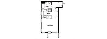 Collins Circle Apartments 2D Floor Plan - S8