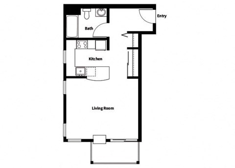 Collins Circle Apartments 2D Floor Plan - S8