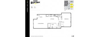 Sunset Electric One Bedroom G Floor Plan