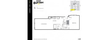 Sunset Electric One Bedroom L Floor Plan