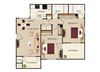 San Marino Apartments 2x2 L Floor Plan