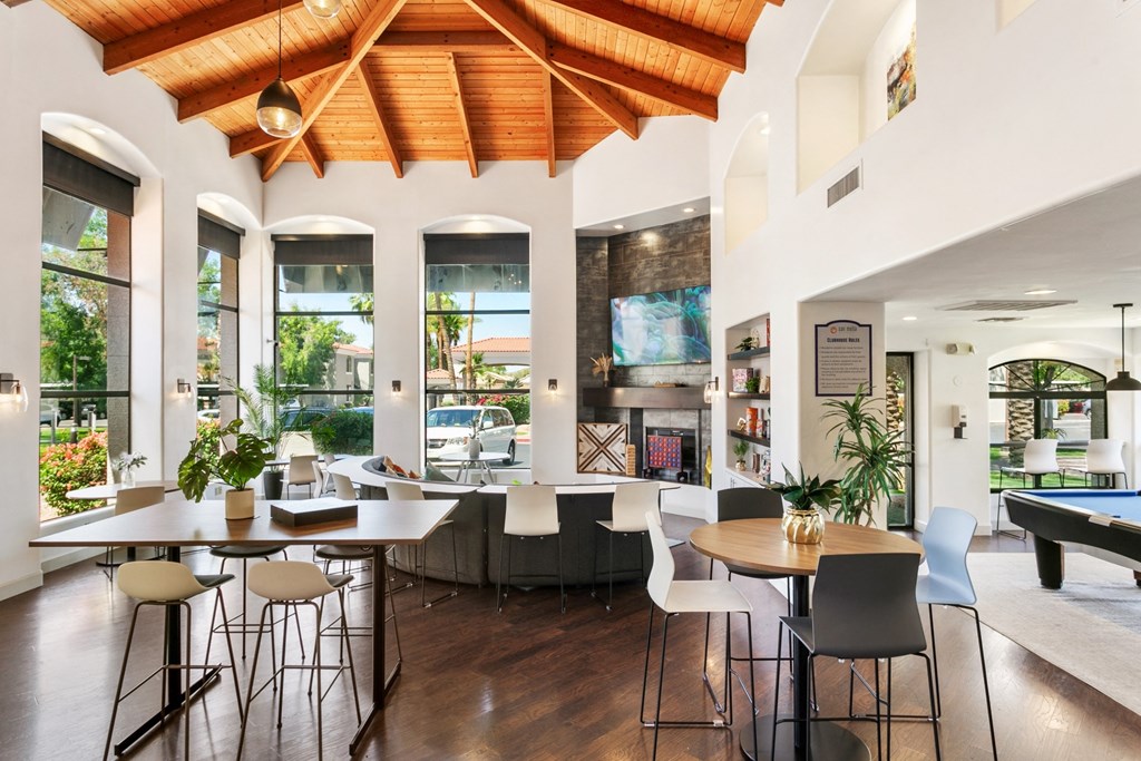 San Melia Apartmentsclubhouse seating area and view of pool table