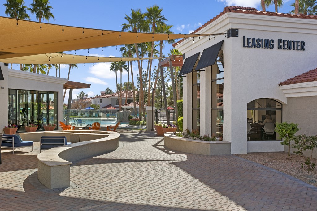 a rendering of the leasing center