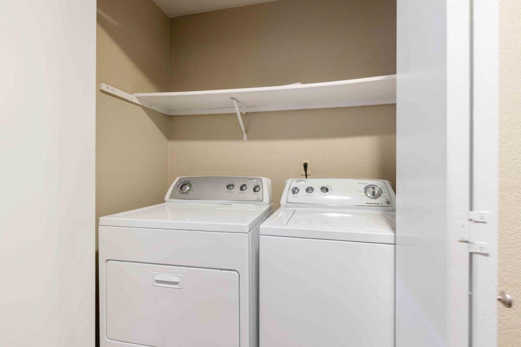 Saratoga Apartments in Everett, Washington Laundry Closet