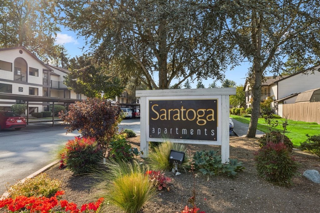 Welcoming Signage at Saratoga, Everett, WA, 98204