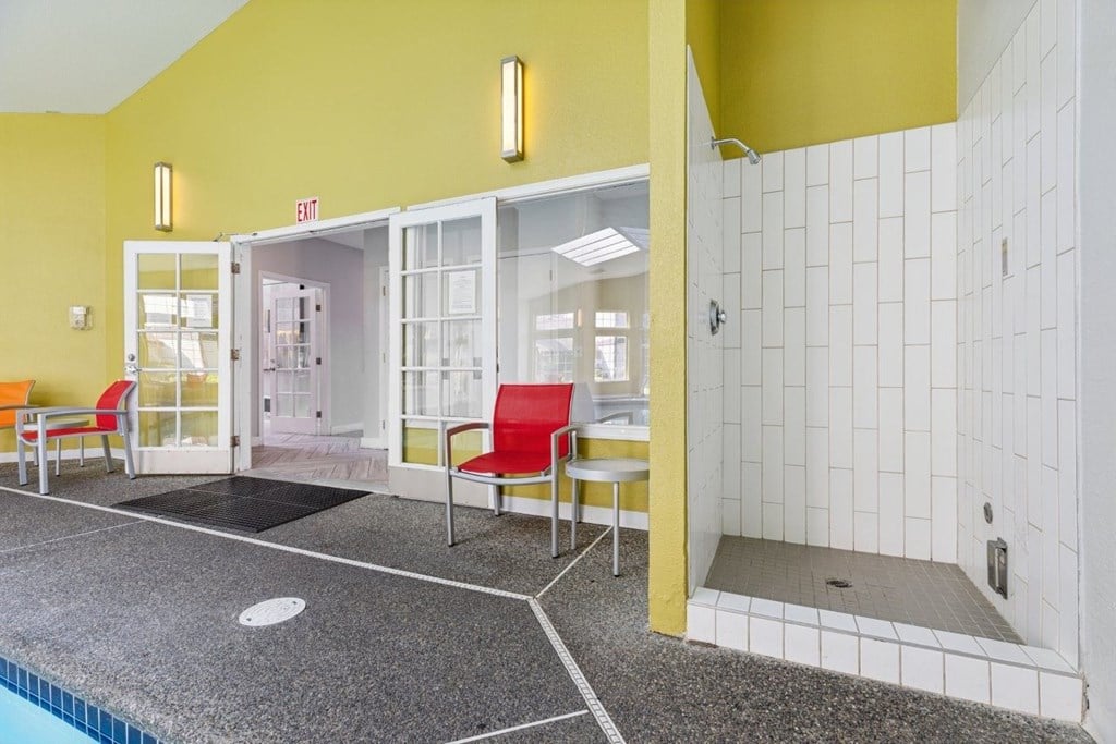 Pool Area With Shower at Saratoga, Everett, 98204