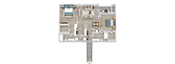 Satori Olathe Apartments in Kansas 2 Bedroom Floor Plan