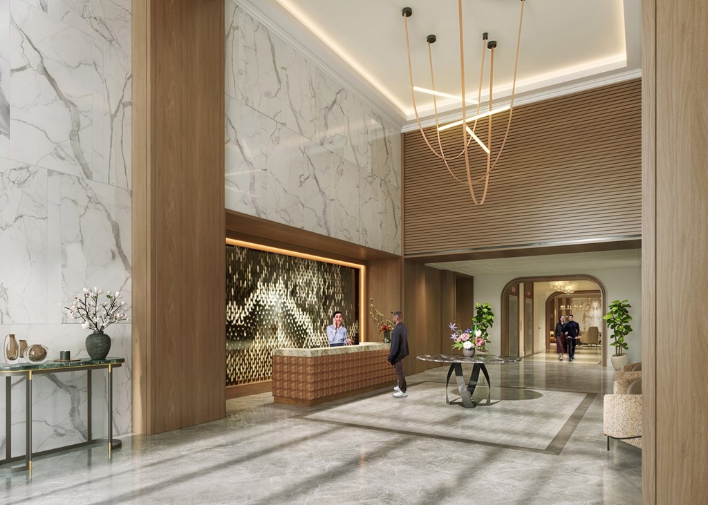 Seraph Apartments in Salt Lake City, Utah Lobby Rendering Seraph Apartments in Salt Lake City, Utah Lobby Rendering