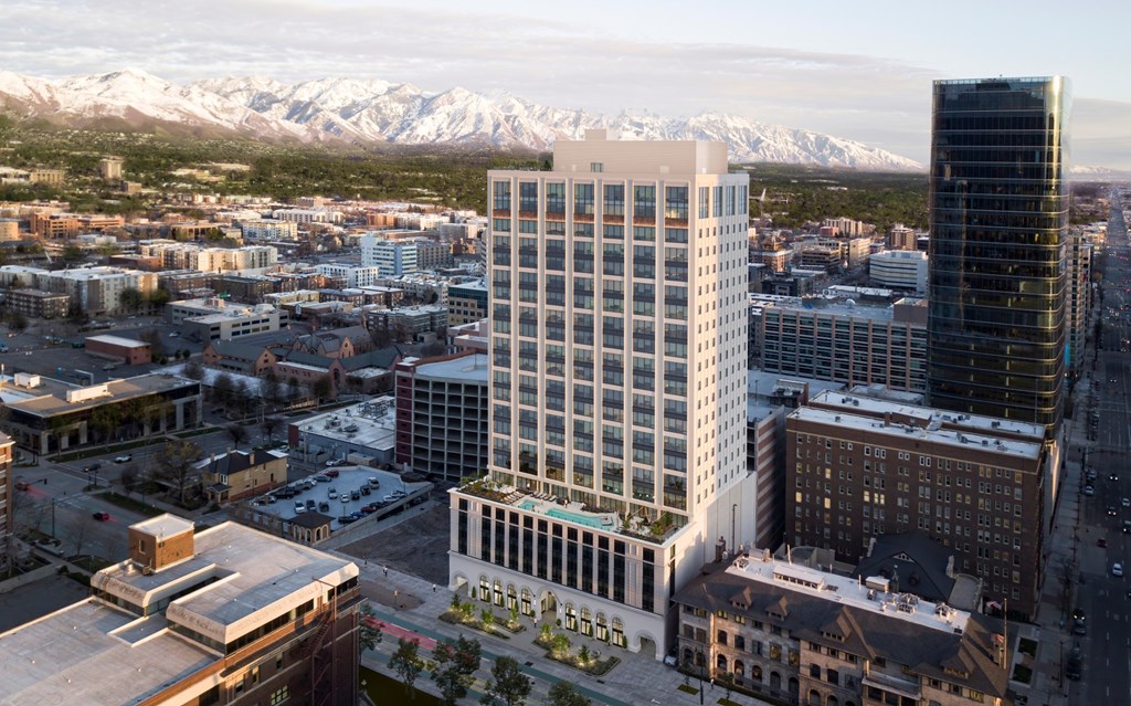 Seraph Apartments in Salt Lake City, Utah Exterior Rendering Seraph Apartments in Salt Lake City, Utah Exterior Rendering