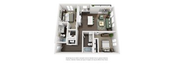 Paceline Apartments 2x2 C4 Floor Plan