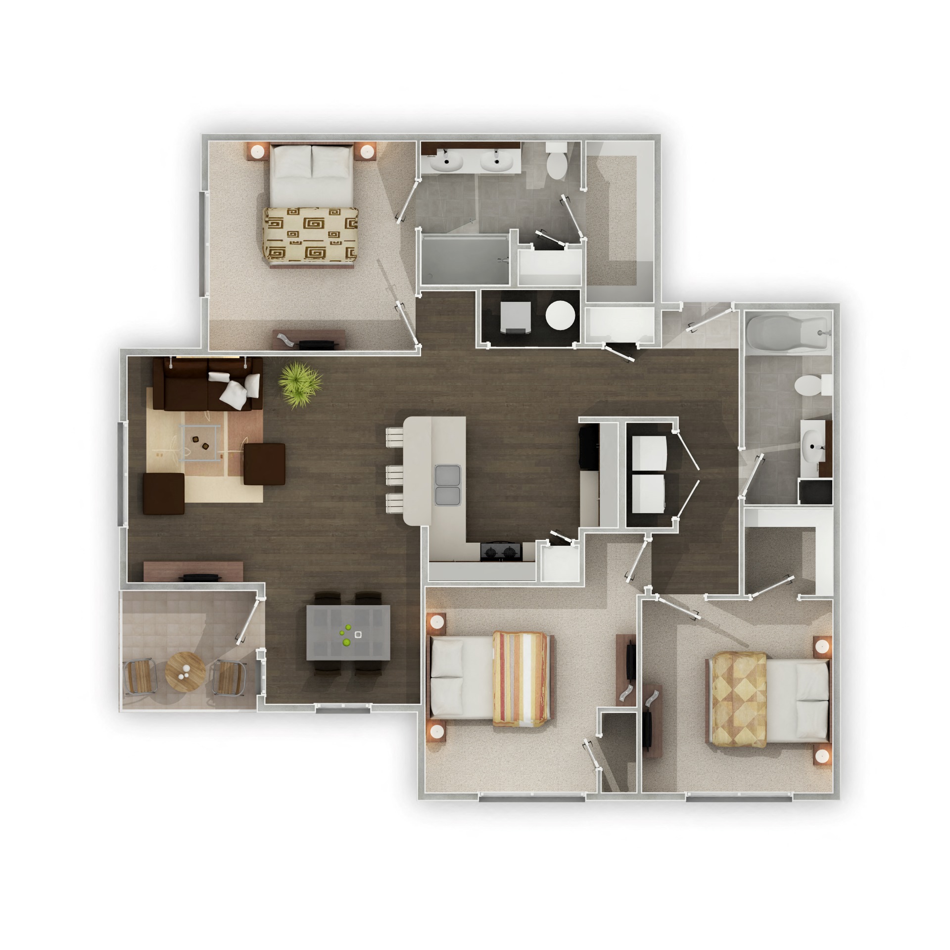Sierra Ridge The Wabamun 3D Floor Plan