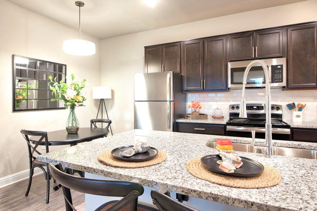 Silver Oaks Model Kitchen with Island