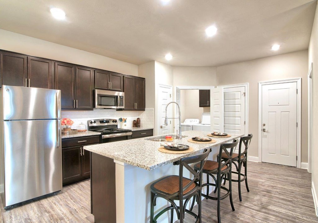 Silver Oaks Model Kitchen with Island