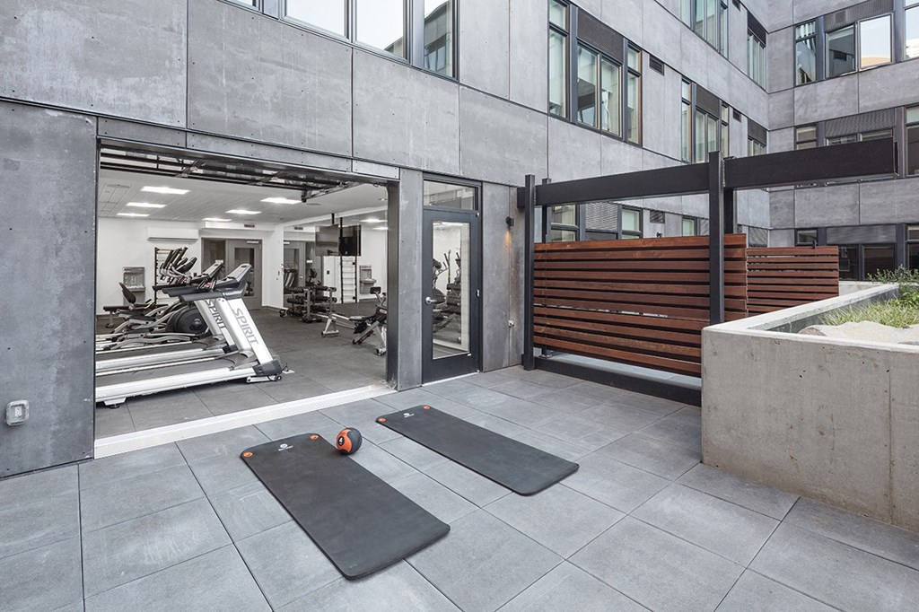 Slabtown Flats Outdoor Workout Area