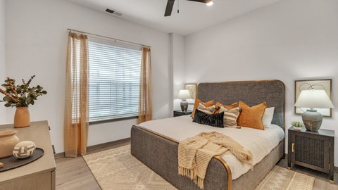 Slate at Fishers District Modern Villas and Townhomes in Fishers, Indiana Model Bedroom