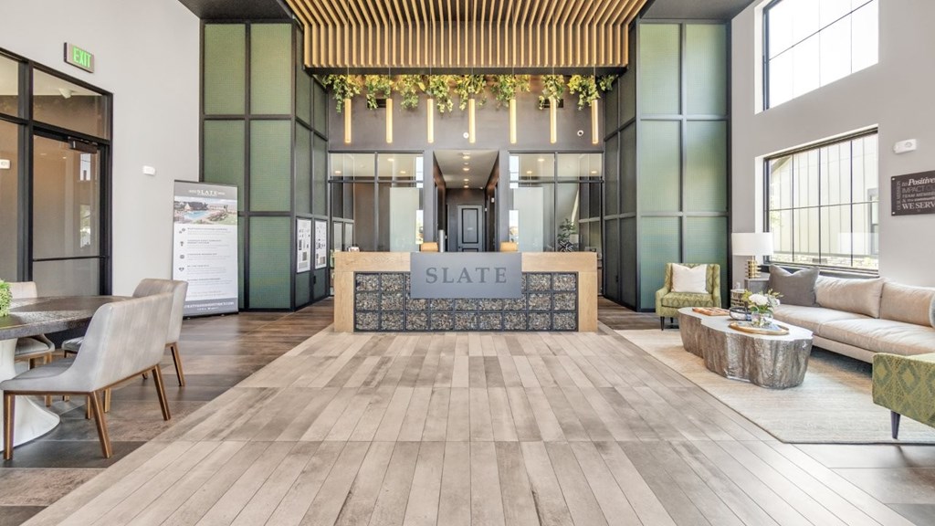 Slate at Fishers District Modern Villas and Townhomes in Fishers, Indiana Lobby