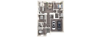 Sorrento Place Rental Homes 3x2 Floor Plan
