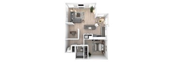 Villaggio on Yarrow Bay Apartments Sorrento Renovated Floor Plan