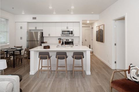 South Ridge Apartments Model Kitchen with Island